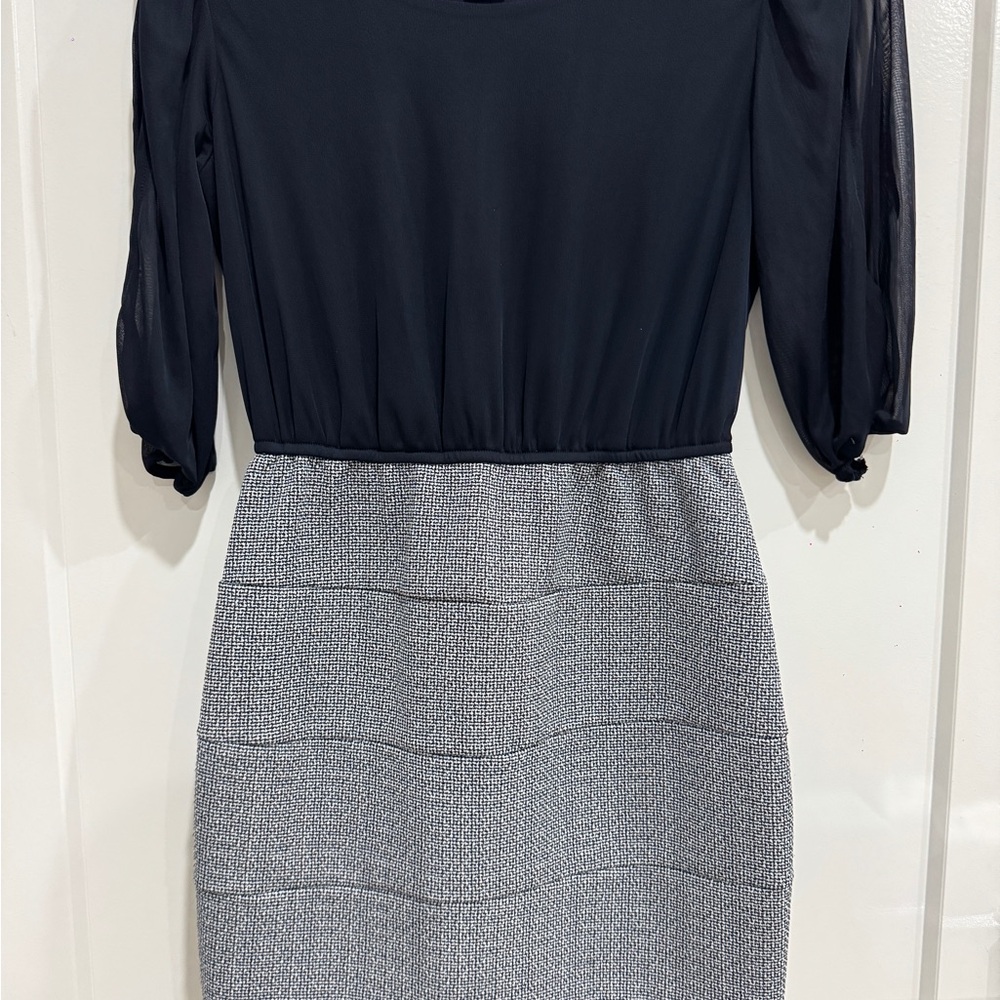 Elegant Black and Gray Women's Dress